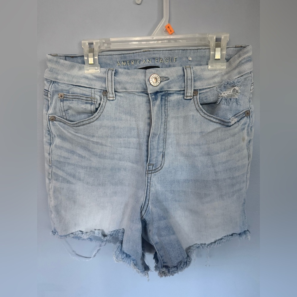American Eagle Outfitters Faded Blue Denim Shorts